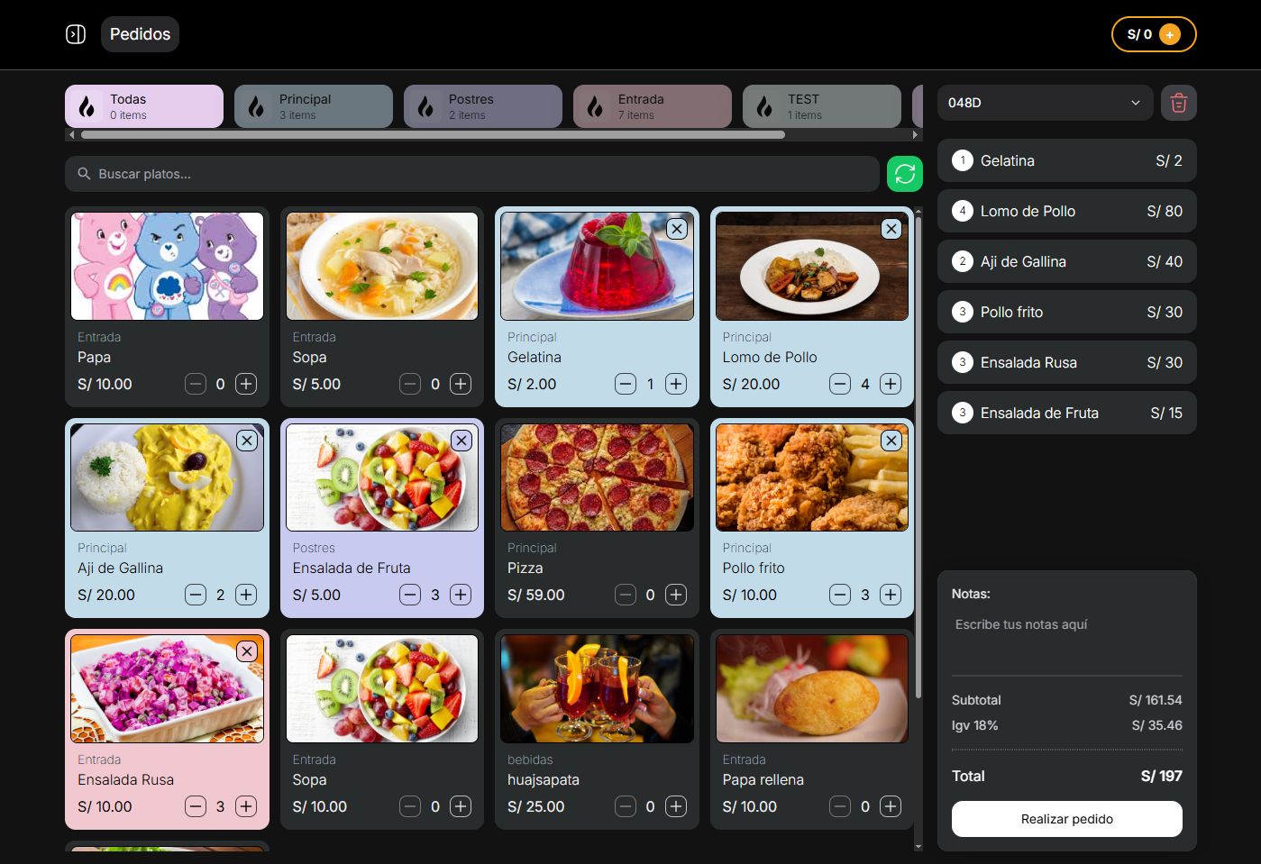 FyraPOS Interface - Sistema de Pedidos